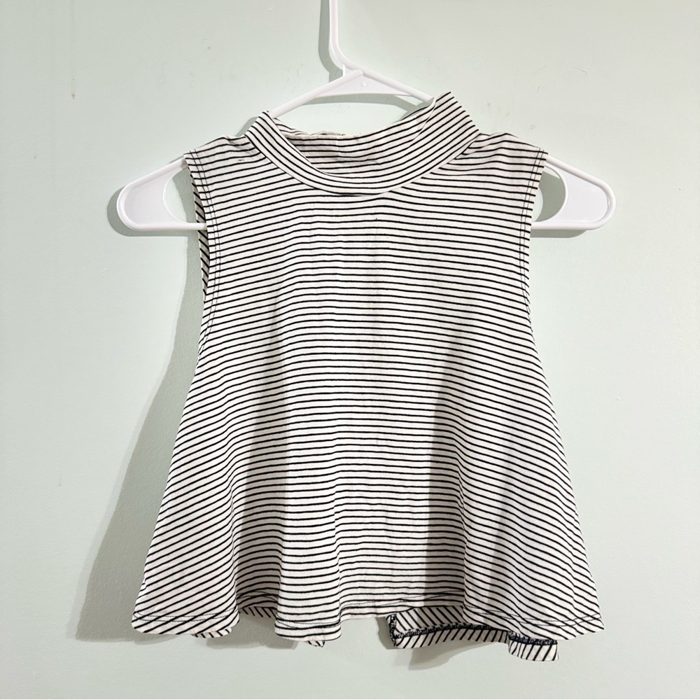 Truly madly deeply cropped stripped tank